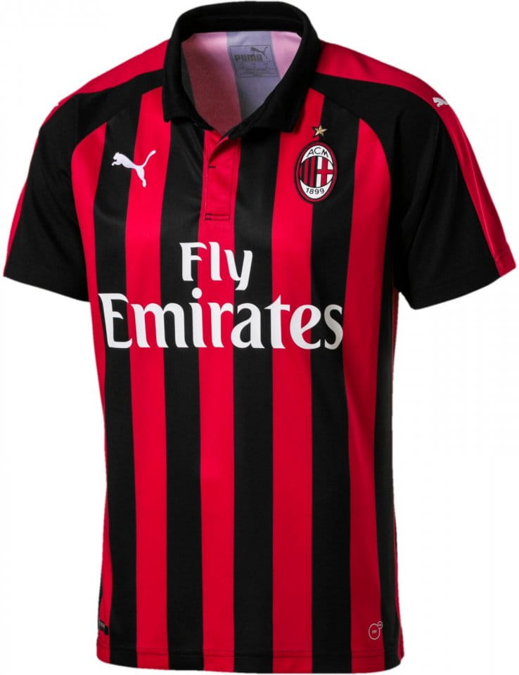 Puma AC Milan HOME Shirt Replica SS with Spon 2018/19 Póló
